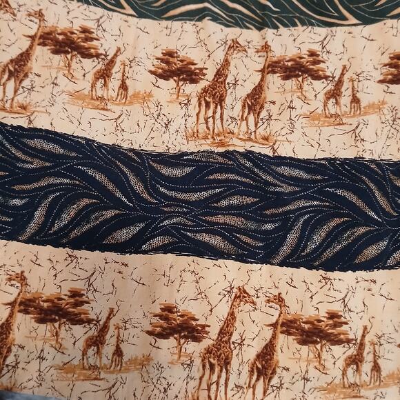 Vintage Intriguing Threads Safari Animal Midi Skirt Giraffe Zebra Lined Size 12 - Picture 5 of 11